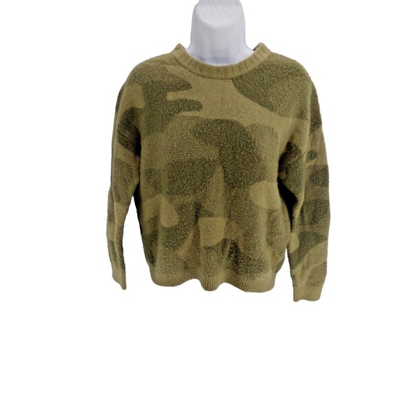 Lucky Brand Women's Camo Print Sweater Crew Neck  Size XS - Picture 3 of 9